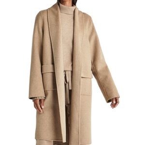 Splendid Collection Carmel Beige Coat Boyfriend Fit
